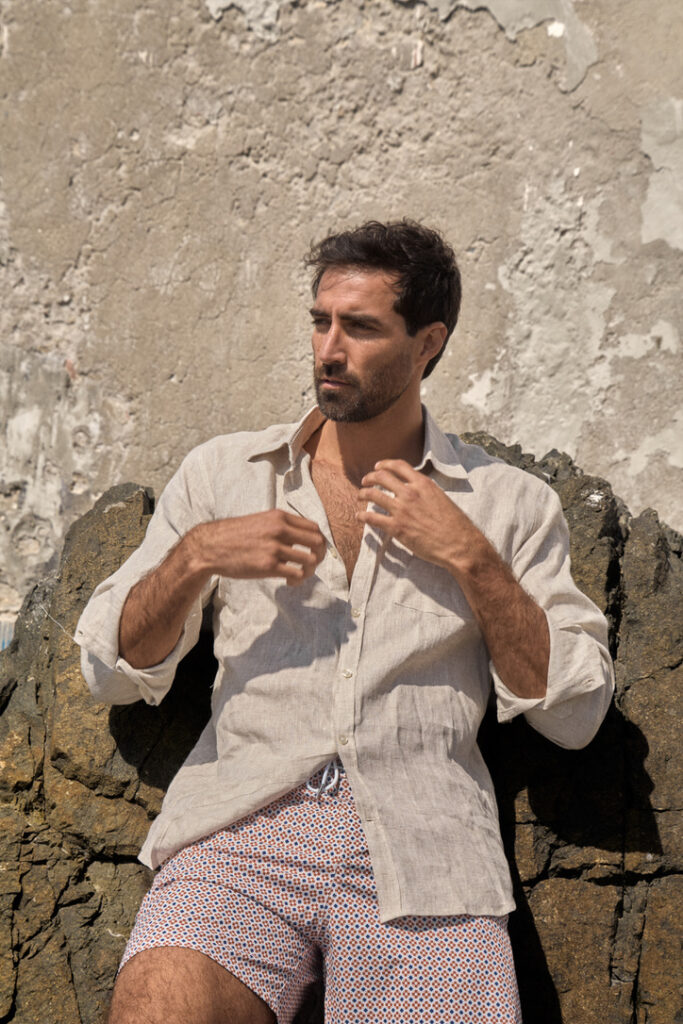 Camisa de lino Arena