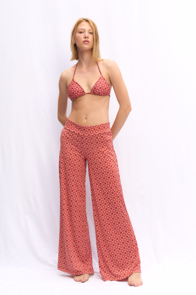PANTALÓN ROCIO LYCRA ROSA CORAL SOL