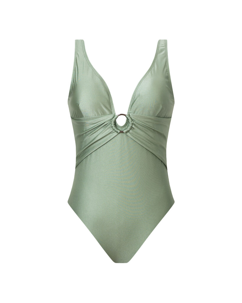 ROPA DE BAÑO ELENA VERDE LIMA BRILLO