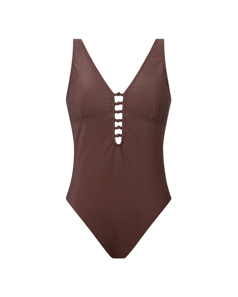 ROPA DE BAÑO 6 NUDOS VENAS MARRÓN