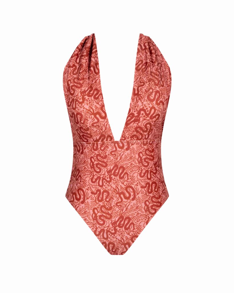 ROPA DE BAÑO CARMEN CORAL SERPIENTE