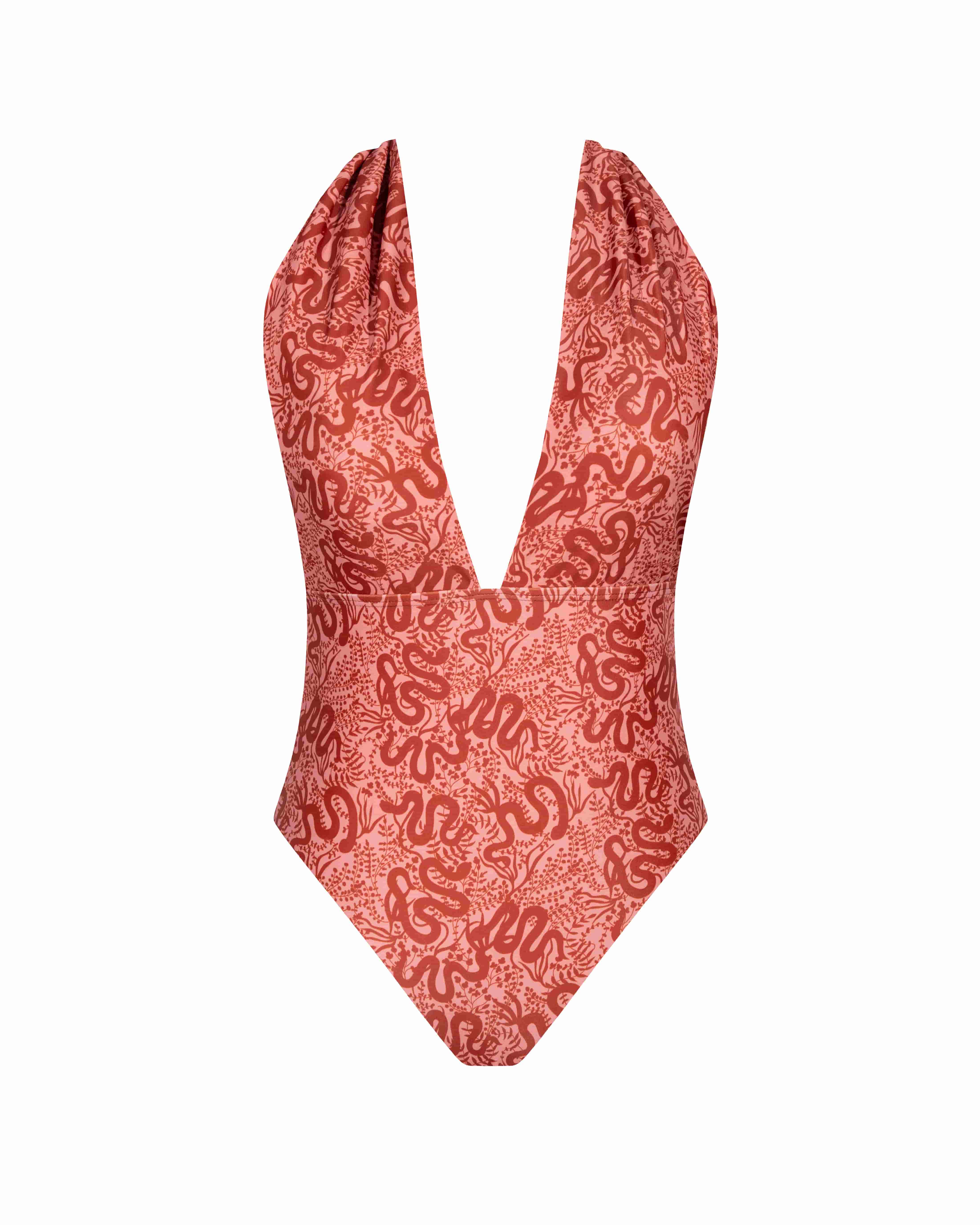 ROPA DE BAÑO CARMEN CORAL SERPIENTE