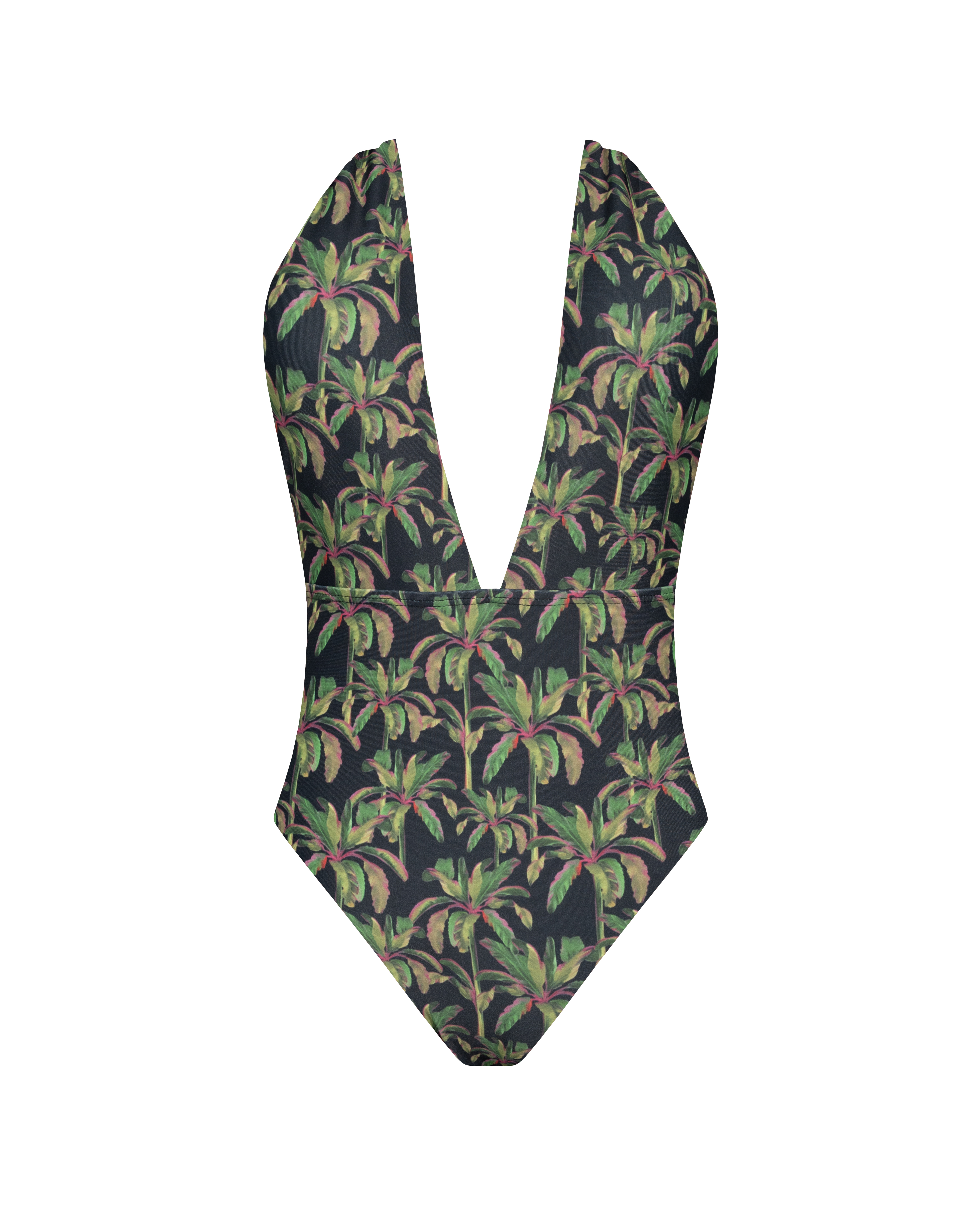 ROPA DE BAÑO MICAELA NEGRO PALMERAS
