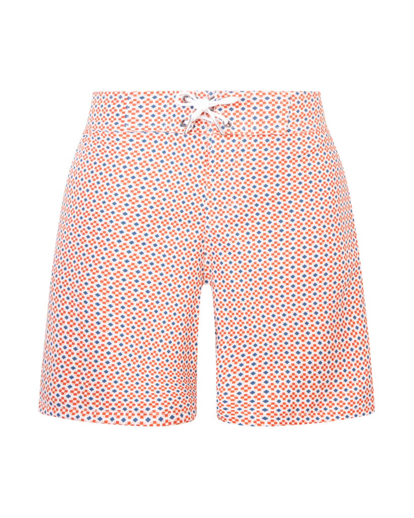 RED FLOWER PATTERN WAISTBAND