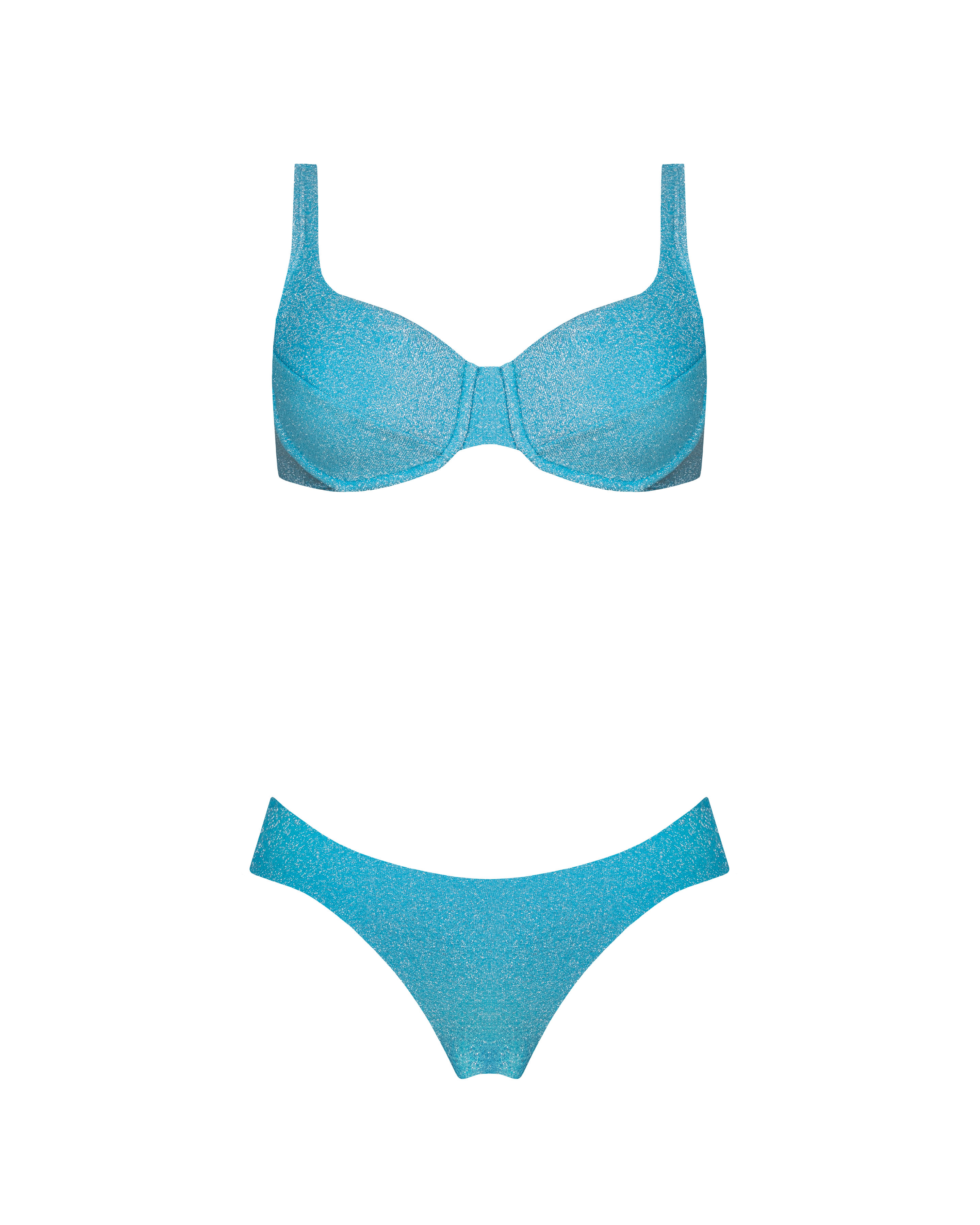 BIKINI VERO CELESTE BRILLO