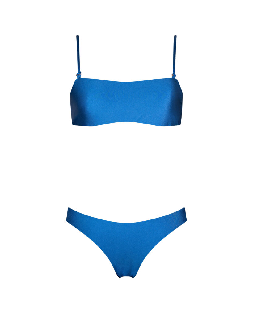 BIKINI STRAPLESS AZUL ARÁNDANO