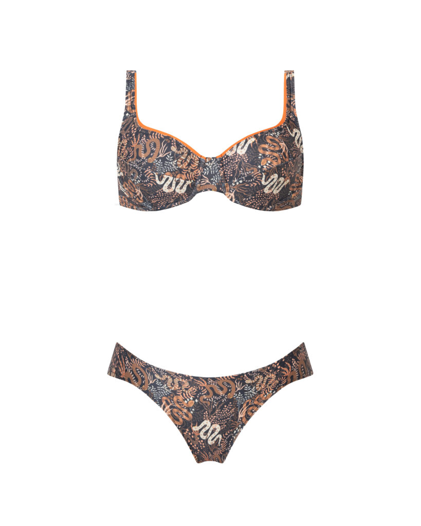 BIKINI VERO CAFÉ SERPIENTE