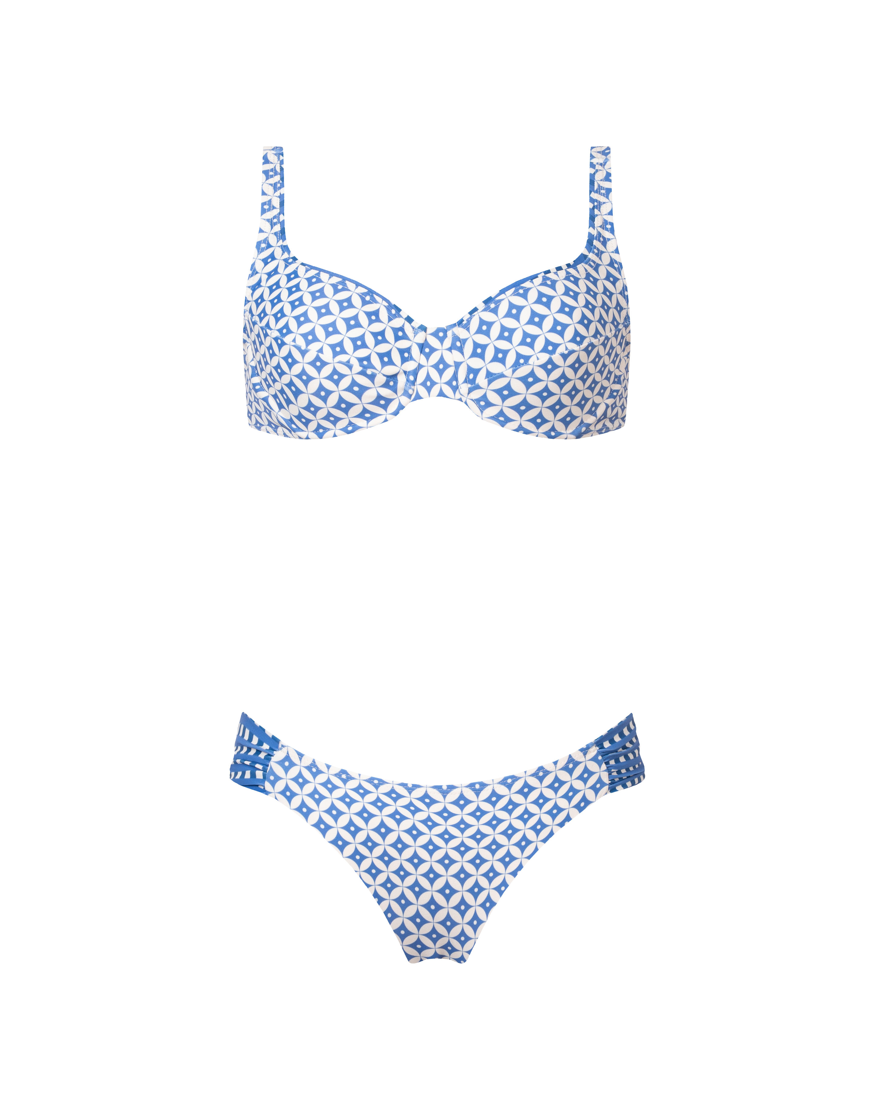 BIKINI VERO AZUL GEOMÉTRICO