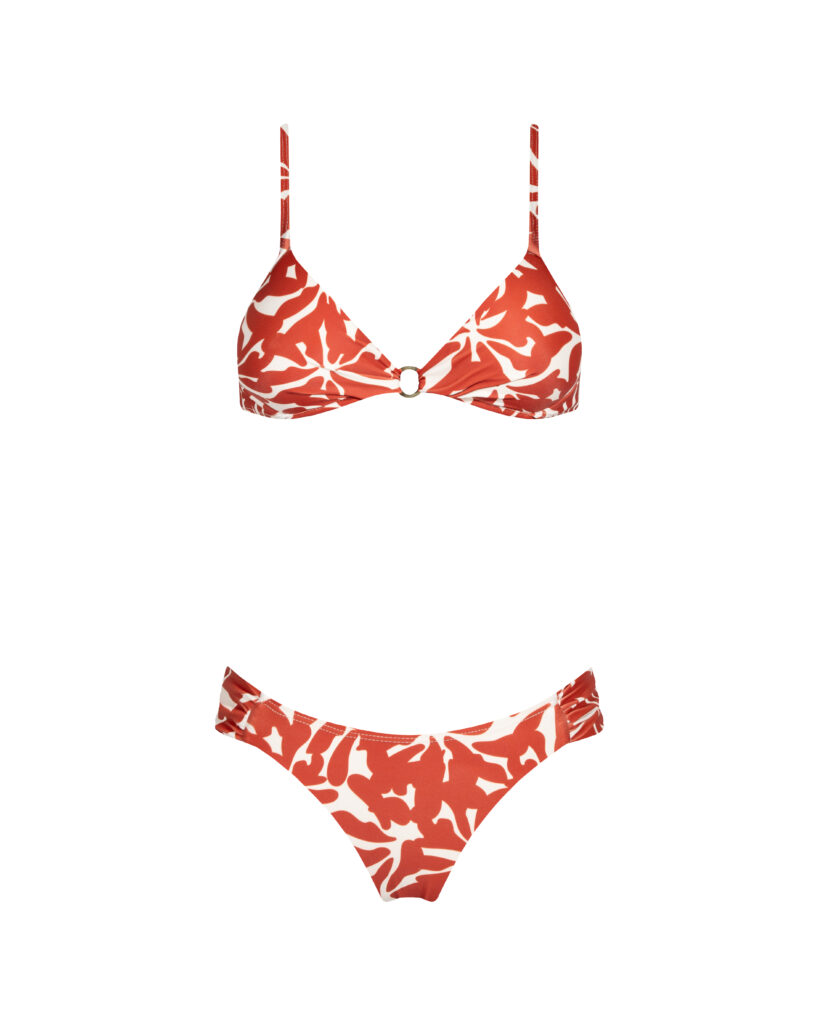 BIKINI OLGA ARG TERRACOTA CON ECRU