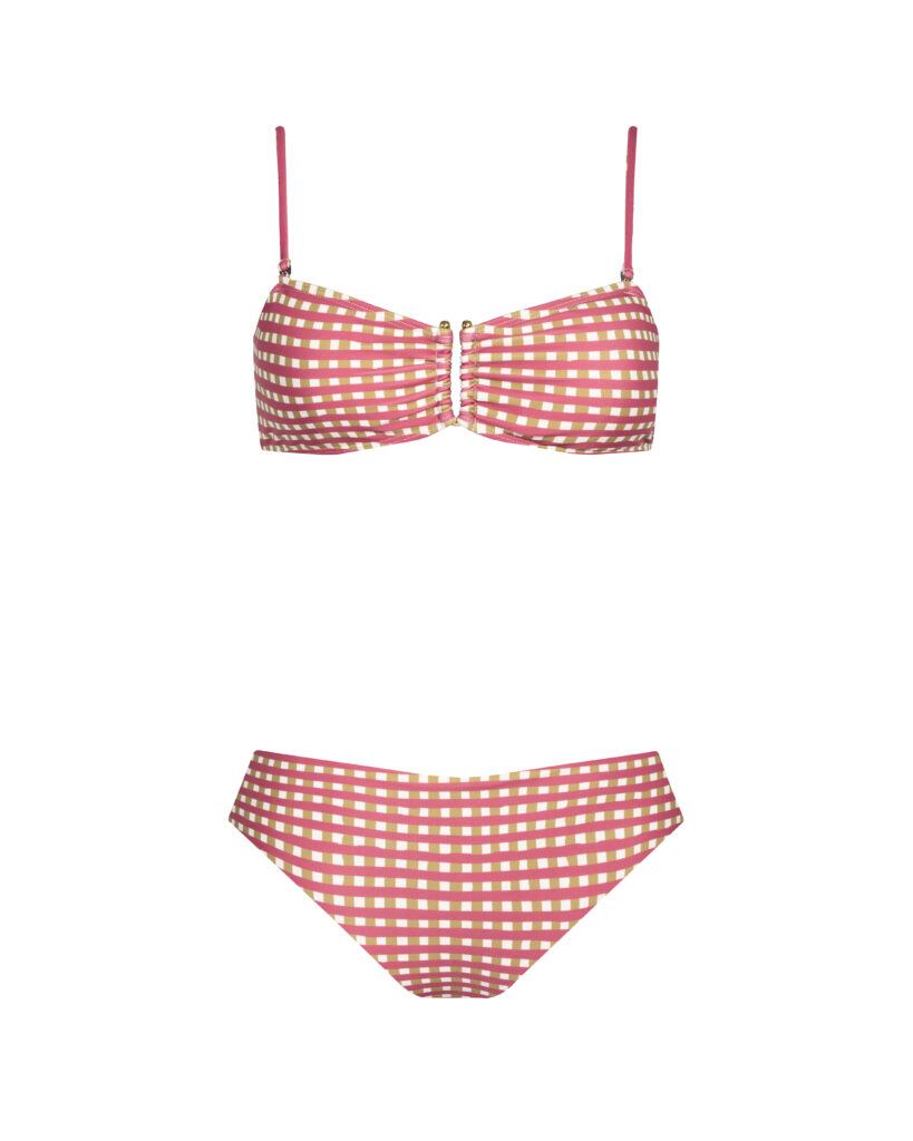 BIKINI STRAPLESS ARG MORA VINTAGE CUADRADOS