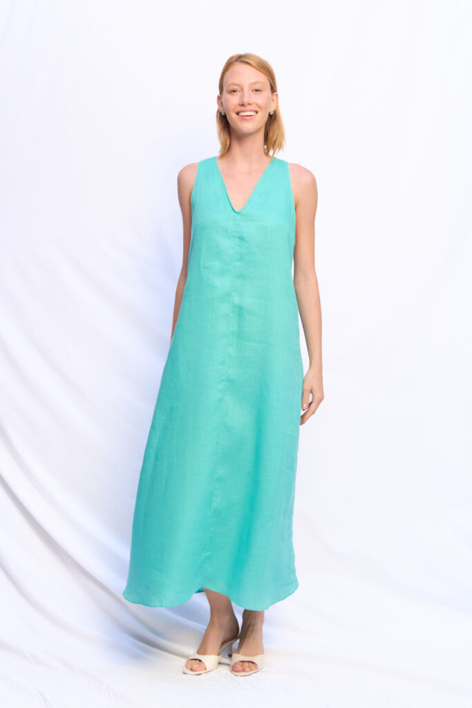 VESTIDO ARI VERDE AGUA