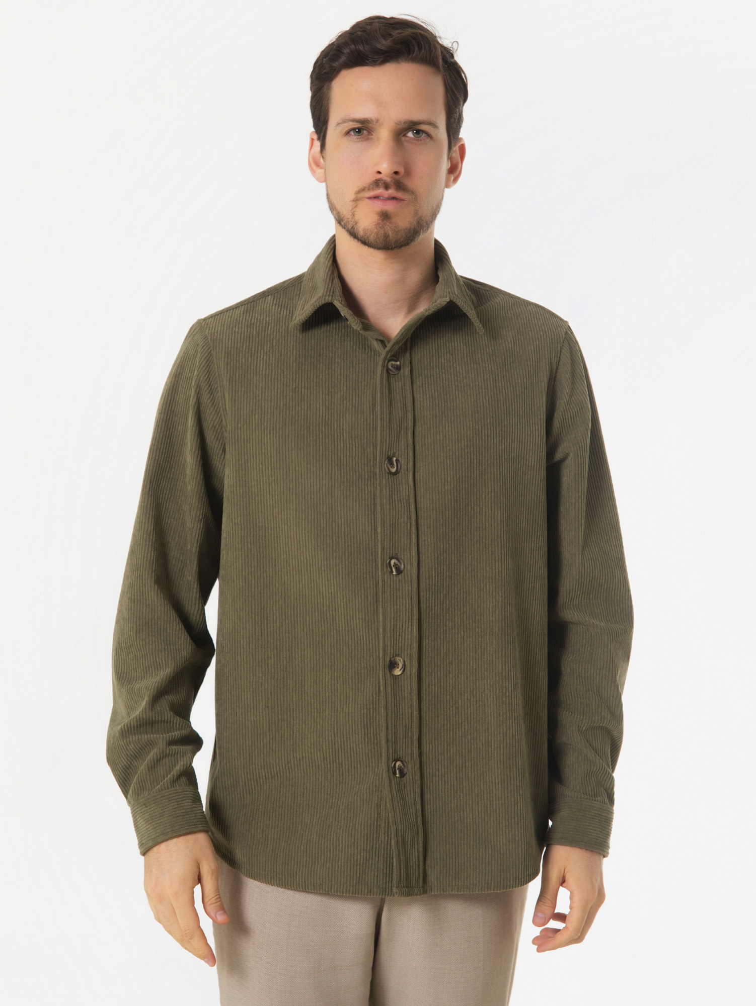 OLIVE CORDUROY JACKET