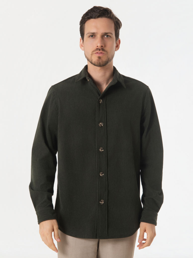 DARK OLIVE CORDUROY JACKET