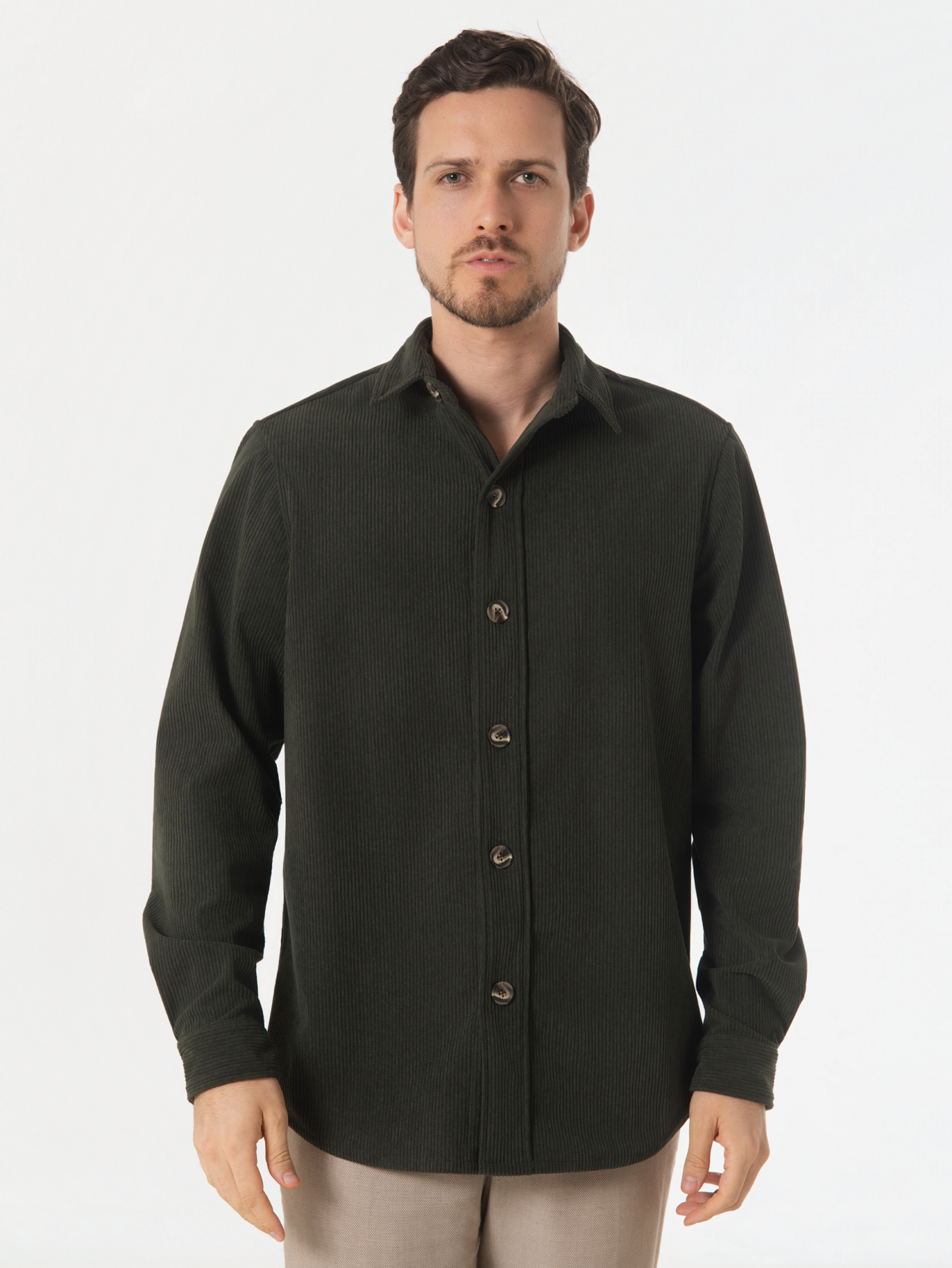 DARK OLIVE CORDUROY JACKET