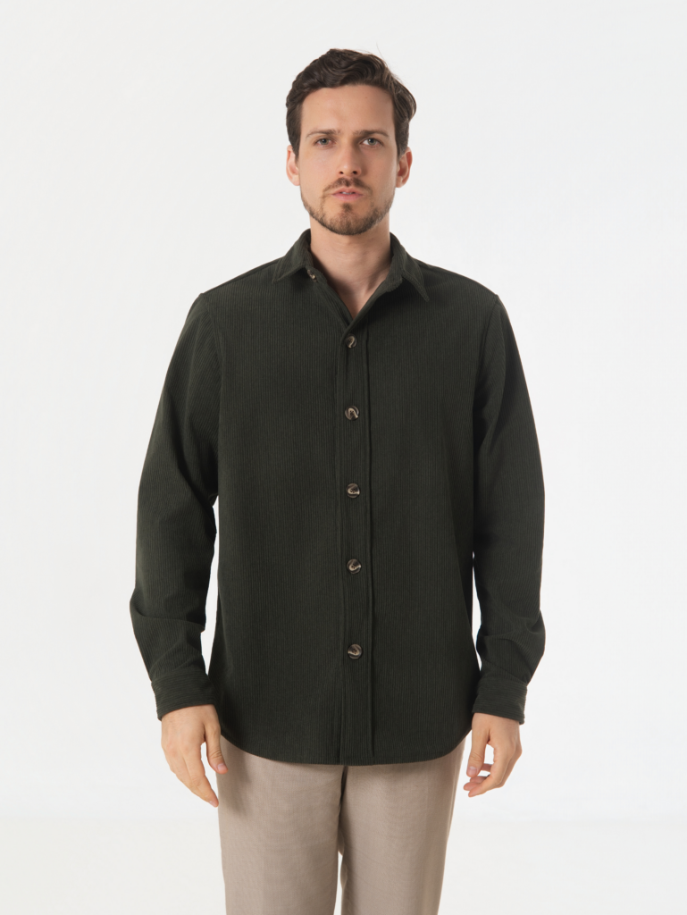 DARK OLIVE CORDUROY JACKET