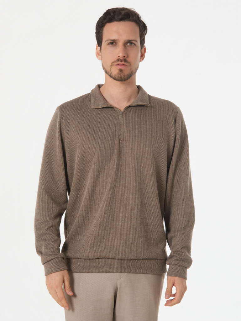 MOCHA 1/4 ZIP JACKET
